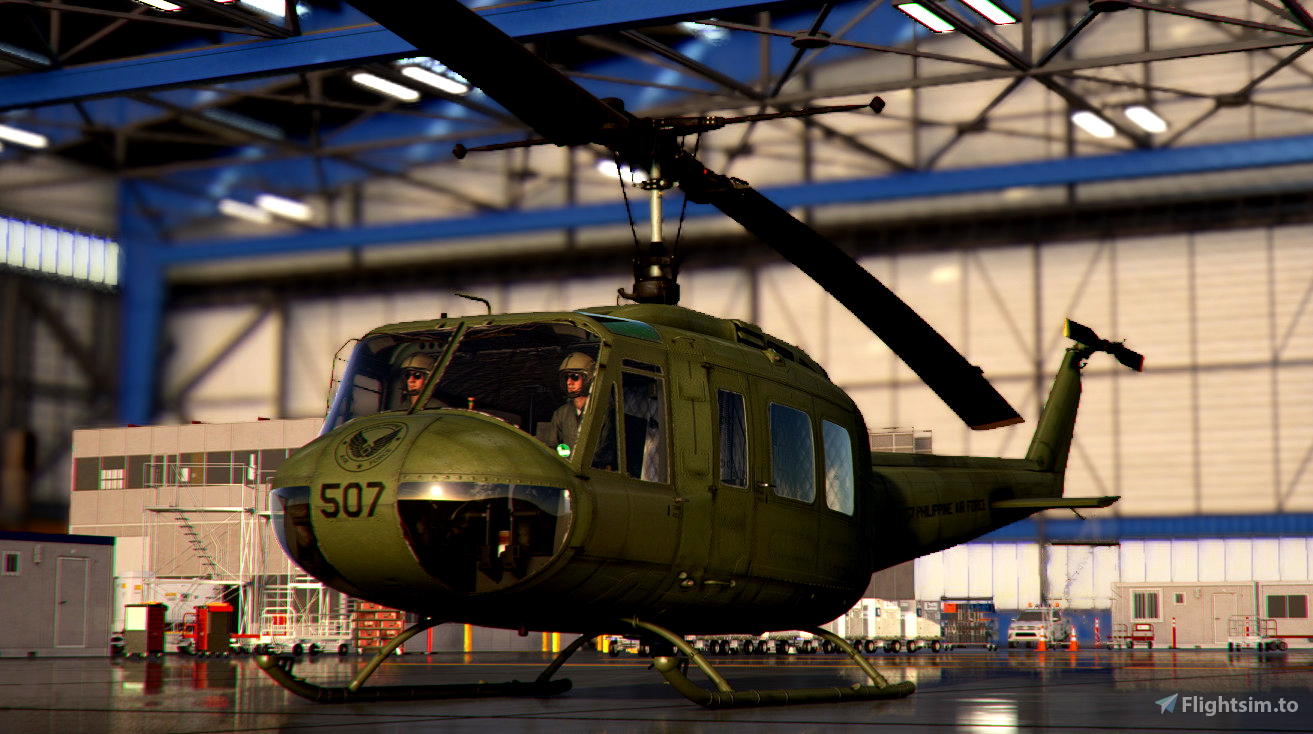 Philippine Air Force 507 Livery for Taog's Hangar B205 UH1H for