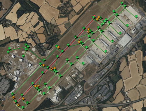PILOT2ATC - EGSS London - Stansted, England UK, taxiways & gates