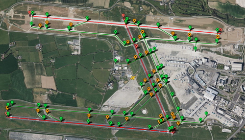 PILOT2ATC - EIDW Dublin, Ireland, taxiways & gates