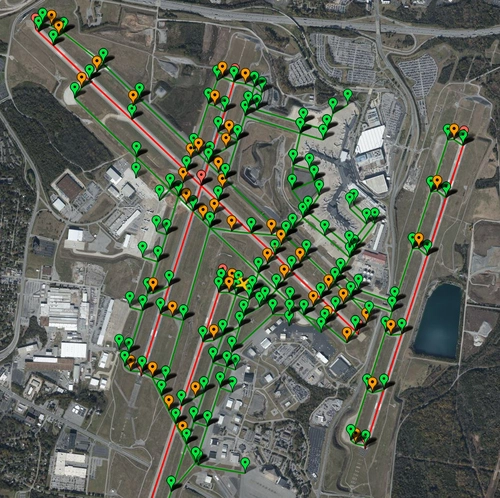 PILOT2ATC - KBNA Nashville, TN USA, taxiways & gates