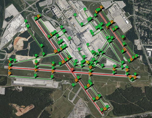 PILOT2ATC - KBWI Baltimore, MD USA, taxiways & gates