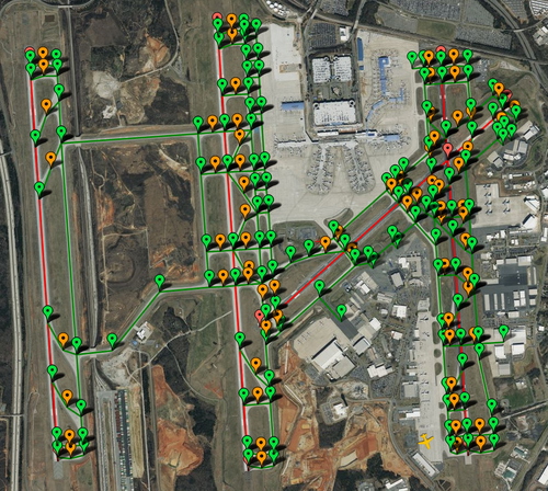 PILOT2ATC - KCLT Charlotte, NC USA, taxiways & gates