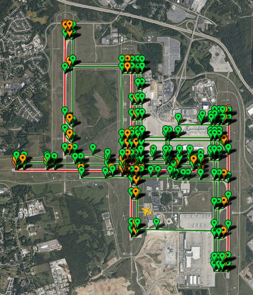 PILOT2ATC - KCVG Cincinnati/Northern KY Intl, KY USA, taxiways & gates