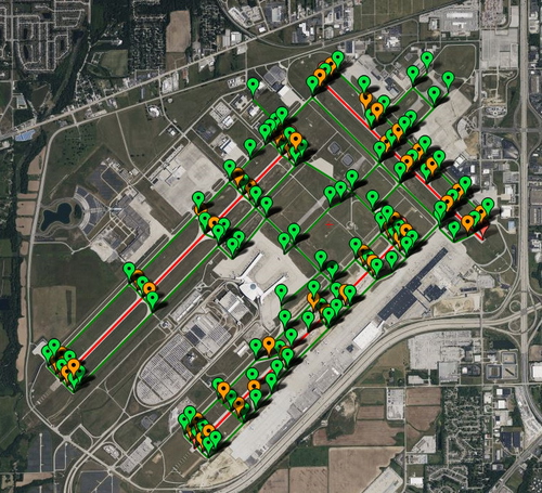 PILOT2ATC - KIND Indianapolis, IN USA, taxiways & gates