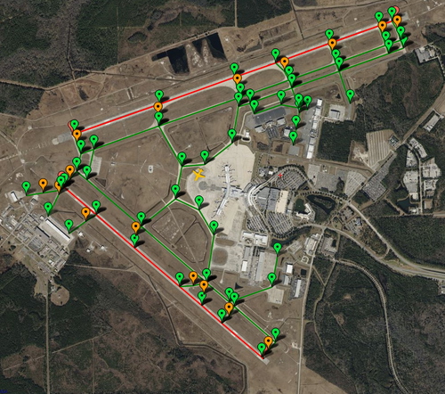 PILOT2ATC - KJAX Jacksonville, FL USA, taxiways & gates