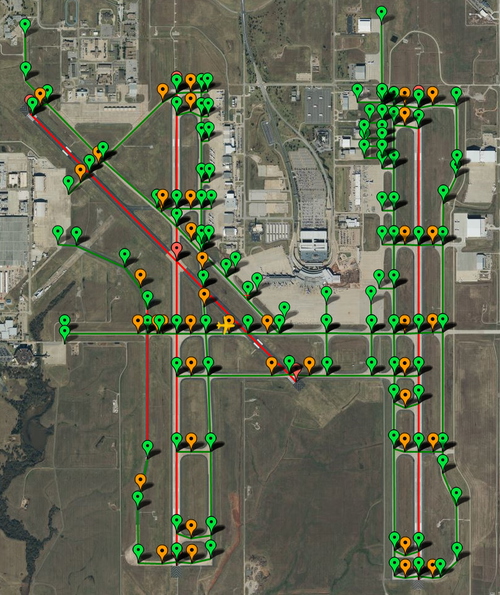 PILOT2ATC - KOKC Oklahoma City, OK USA, taxiways & gates
