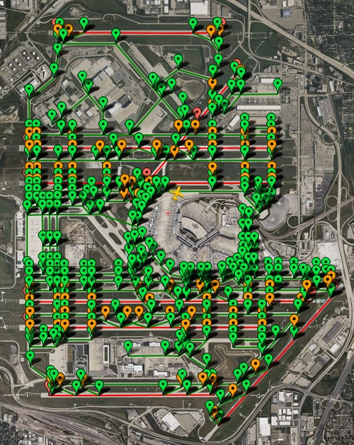PILOT2ATC - KORD Chicago - O'Hare, IL USA, taxiways & gates
