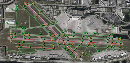 PILOT2ATC - KPBI West Palm Beach, FL USA, taxiways & gates