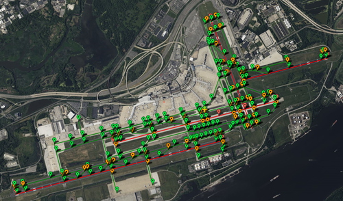 PILOT2ATC - KPHL Philadelphia, PA USA, taxiways & gates
