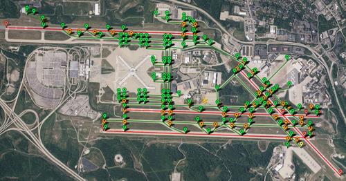PILOT2ATC - KPIT Pittsburgh, PA USA, taxiways & gates