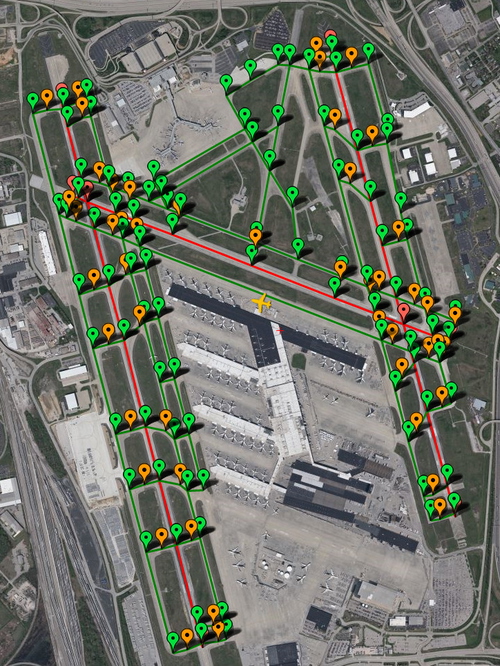 PILOT2ATC - KSDF Louisville, KY USA, taxiways & gates. UPS world Hub.