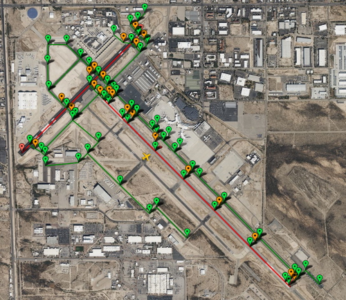 PILOT2ATC - KTUS Tucson, AZ USA, taxiways & gates