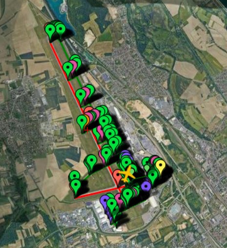 Pilot2ATC Basel-Mulhouse LFSB Taxiways and Gates