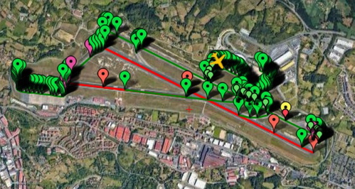 Pilot2ATC Bilbao LEBB Taxiways and Gates