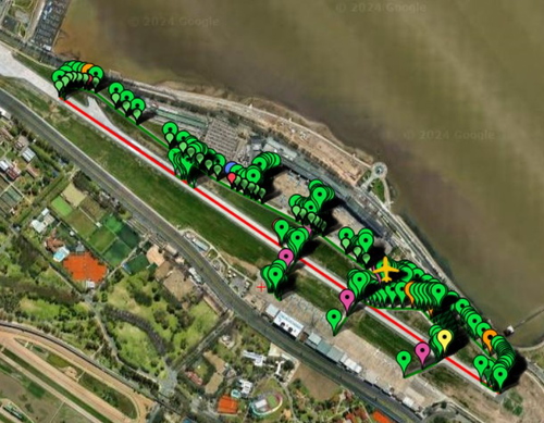 Pilot2ATC Buenos Aires - Jorge Newbery SABE Taxiways and Gates