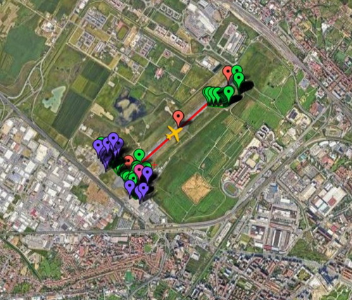 Pilot2ATC Florence LIRQ Taxiways and Gates
