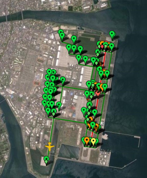 Pilot2ATC Iwakuni RJOI Taxiways and Gates