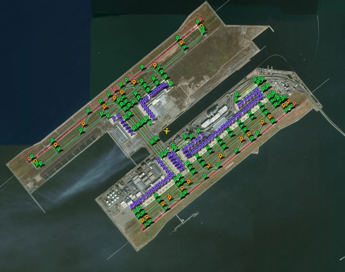 Pilot2ATC Kansai Intl RJBB Taxiways and Gates