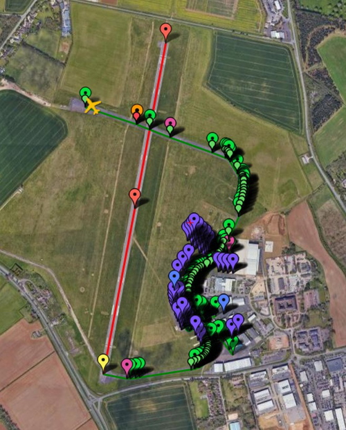 Pilot2ATC London-Oxford EGTK Taxiways and Gates