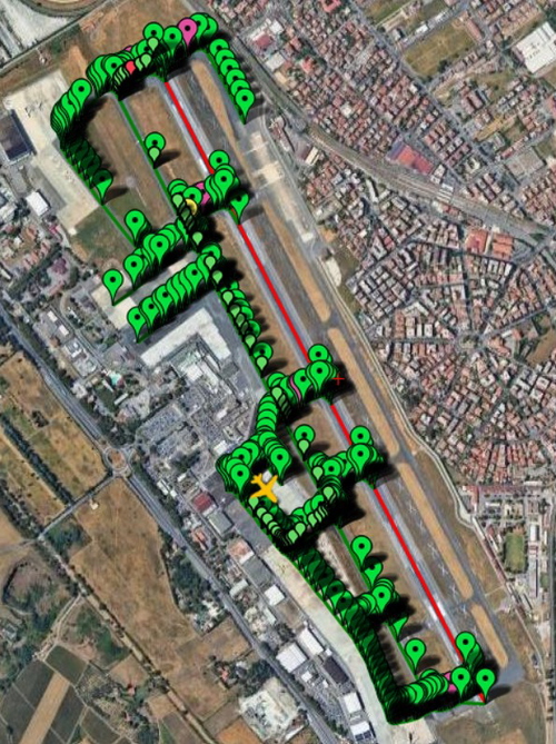 Pilot2ATC Rome-Ciampino LIRA Taxiways and Gates