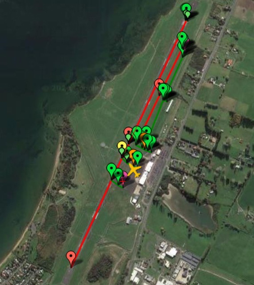Pilot2ATC Rotorua NZRO Taxiways and Gates