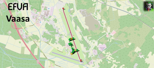 Pilot2ATC Vaasa EFVA Taxiways and Gates 
