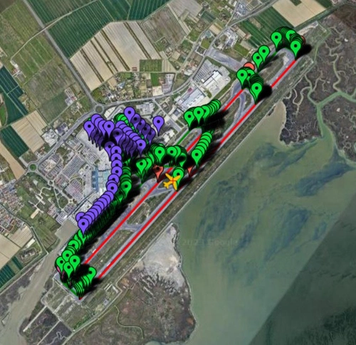 Pilot2ATC Venice LIPZ Taxiways and Gates