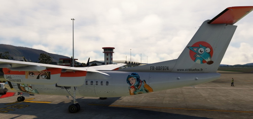 Pilots aircraft DHC7 - Dash 7 Air BlueFox VA Livery