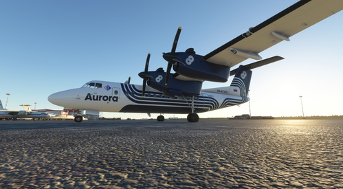 Pilot's Dash-7 Aurora Airlines