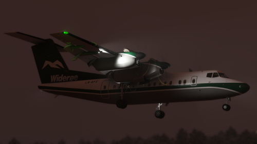 PILOT'S Dash 7 Wideroe LN-WFE