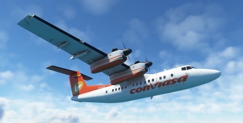 Pilot's DeHavilland Canada DHC-7 - CONVIASA - YV-1003