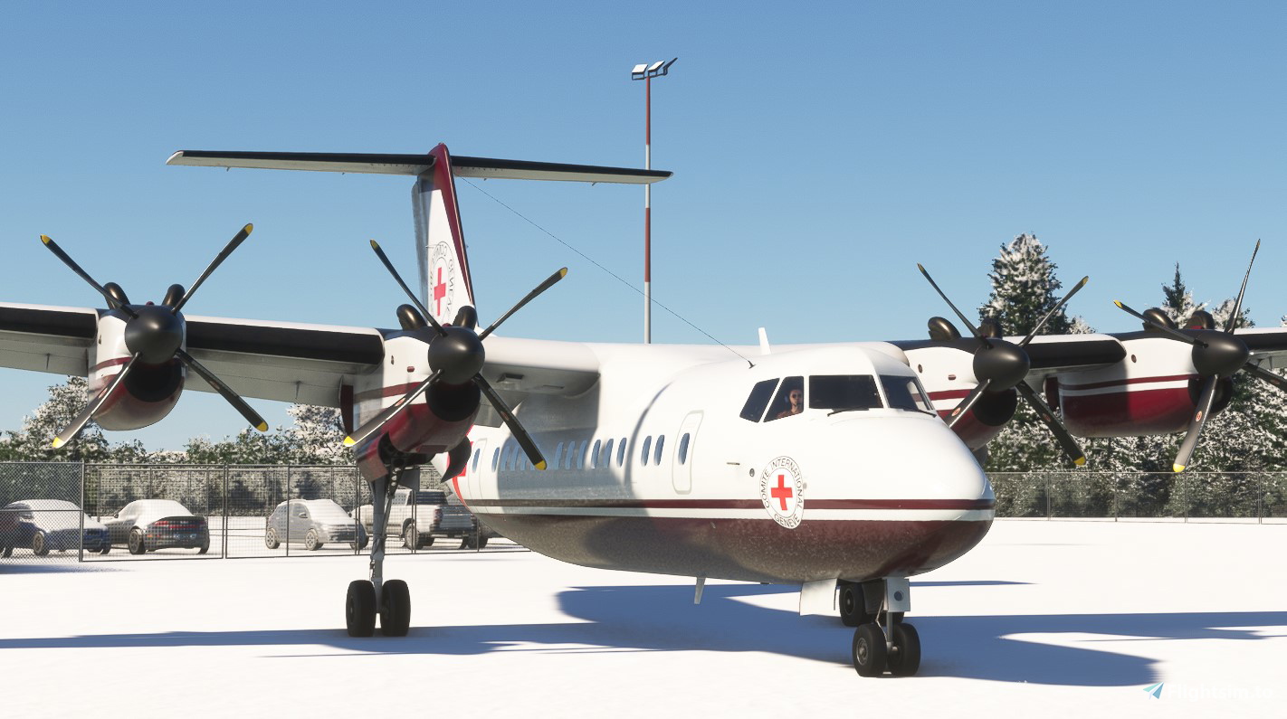 Pilot's DHC-7 ICRC C-FASY (Red Cross) - Aircraft Liveries for MSFS