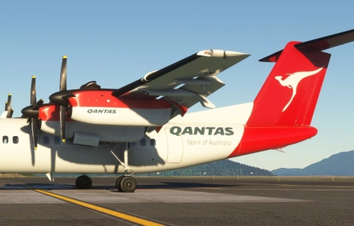 Pilot's DHC-7 Qantas Australia