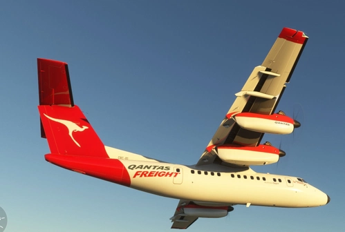 Pilot's DHC-7 Qantas Freight (CRC-81)