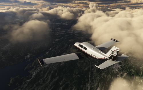 Piper Comanche 250  ChaseAir [Fictional] RED Sparrow Livery [CH]