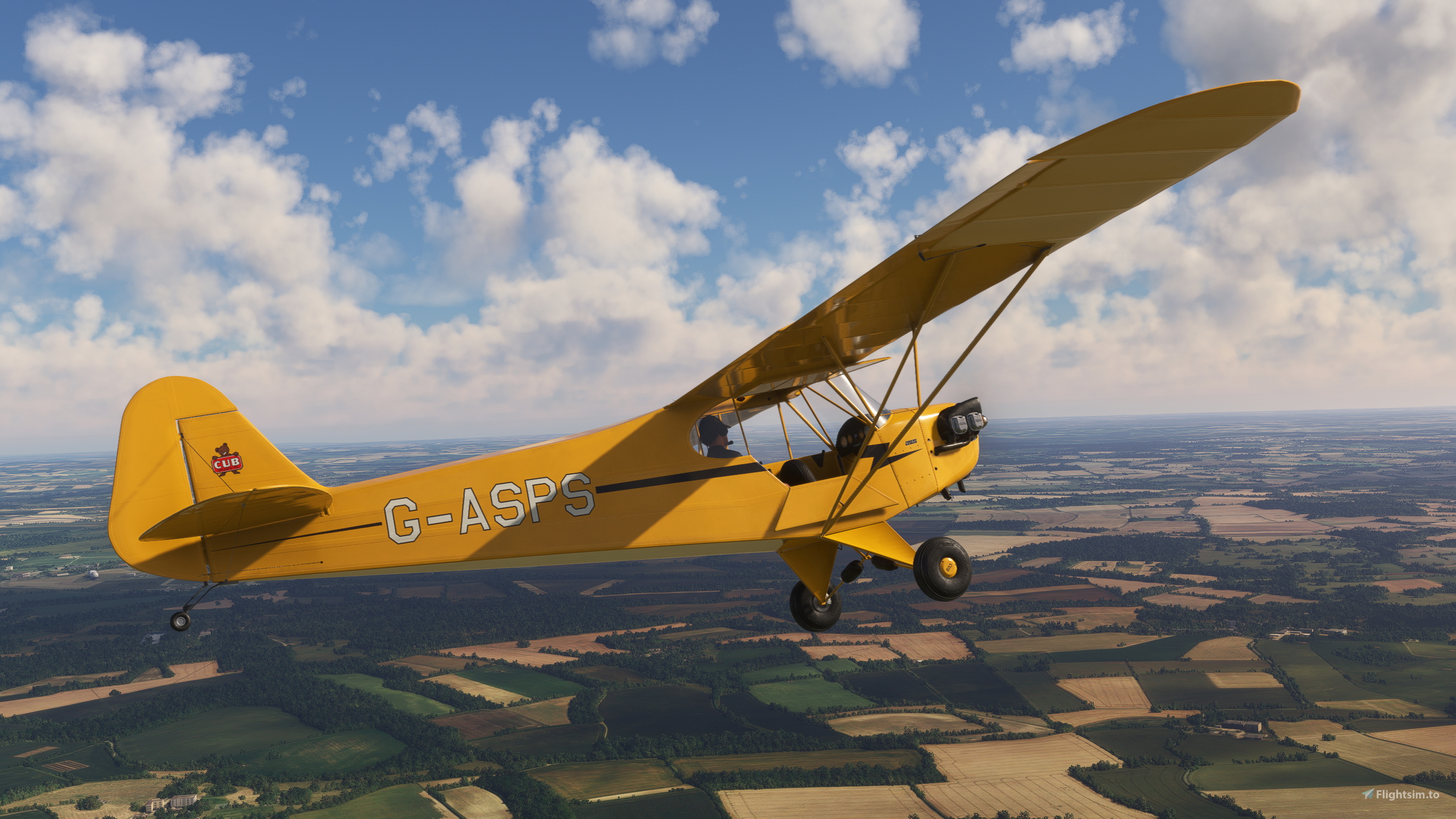 Piper J-3 Cub G-ASPS pour Microsoft Flight Simulator | MSFS
