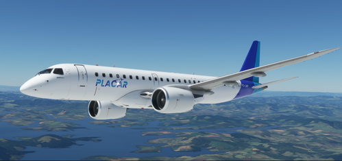 Placar Linhas Aereas | PS-LMP | VirtualCol E190-E2 | 8K 