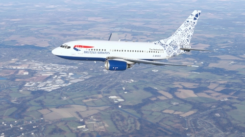 PMDG 737-600 — British Airways (Maersk Air UK) — Delftblue Daybreak