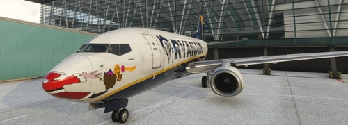PMDG 737-600 Ryanair santa livery (8k)