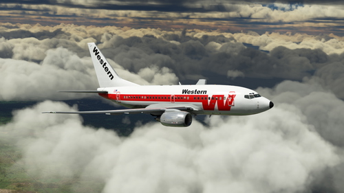 PMDG 737-600 Western Airlines W Retro N4509W