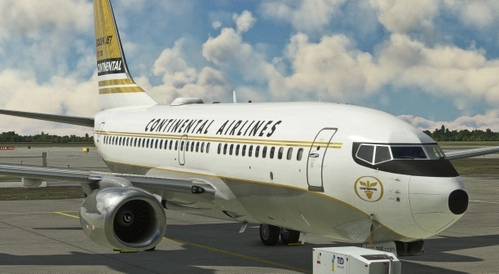 PMDG 737-700 Continental Airlines - Golden Jet Livery - N25705