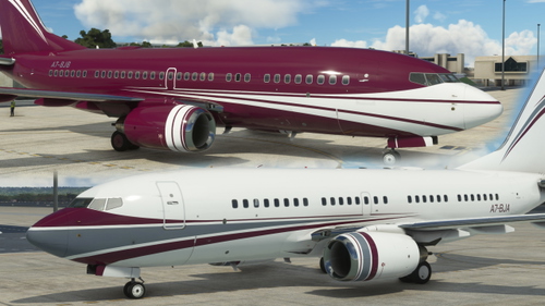 PMDG 737-700BBJ Qatar Executive Pack (Fictional)