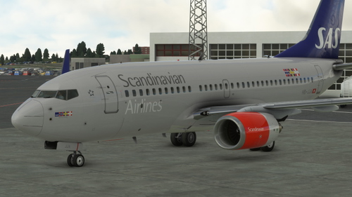 PMDG 737-700BBJ Scandinavian Airlines HB-JJA (Op. by PrivatAir)