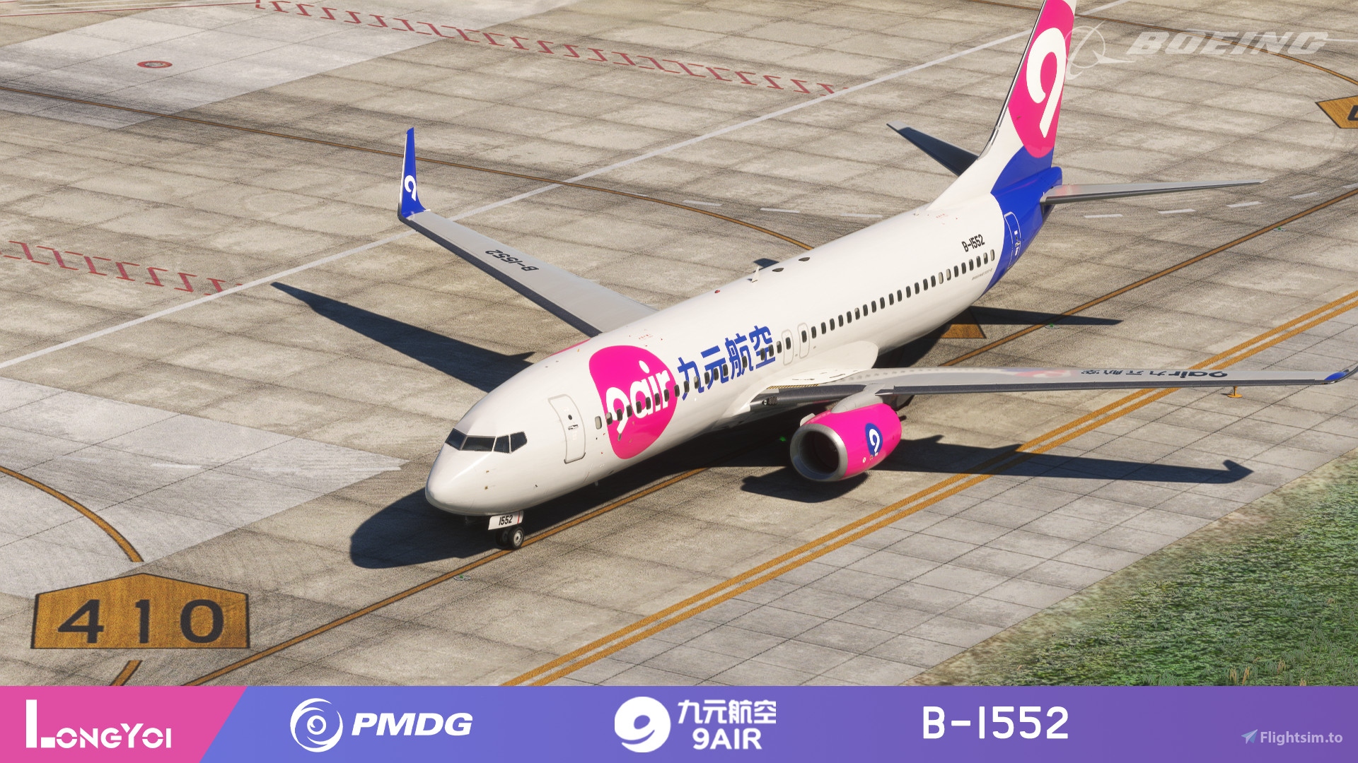 PMDG 737-800 9 Air 九元航空B-1552 for Microsoft Flight Simulator 