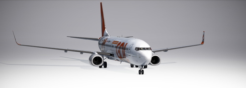 PMDG 737-800 BW PR-GUA - Gol Linhas Aereas "TV Ao vivo"