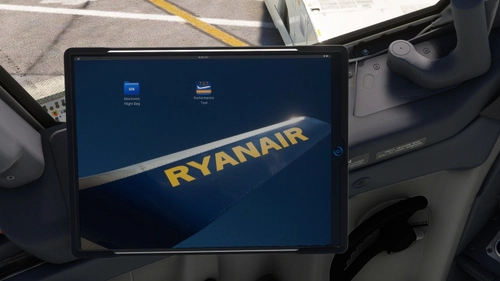 PMDG 737-800 EFB custom wallpaper and app icons Ryanair ver2