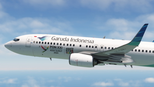PMDG 737-800 Garuda Indonesia ("PON XXI Aceh-Sumut 2024" c/s) PK-GNH & PK-GFU Pack