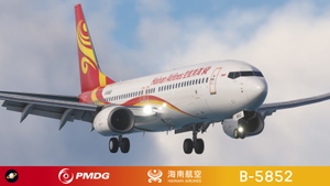 PMDG 737-800 Hainan AirLines 海南航空 B-5852 with cabin 8k thumbnail 1