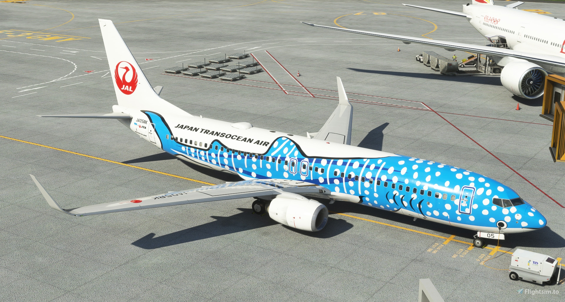 PMDG 737-800 Japan Transocean Air - JA05RK のために Microsoft 