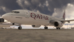 PMDG 737-800 "MAX" - Qatar Airways A7-BSA (w/ cabin) thumbnail 3